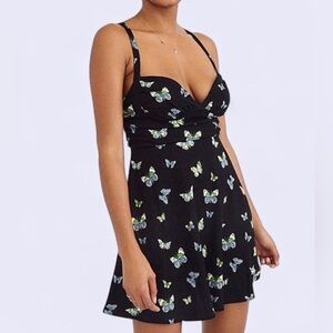 Urban Outfitters Butterfly Mini Dress (Small)
